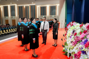 ร่วมพิธีการฝึกซ้อมใหญ่พิธีพระราชทานปริญญาบัตร ประจำปี พ.ศ. 2569